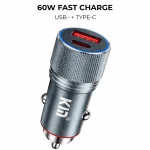 KIN KC19 avto zaryadlovchi 60W USB Type-C