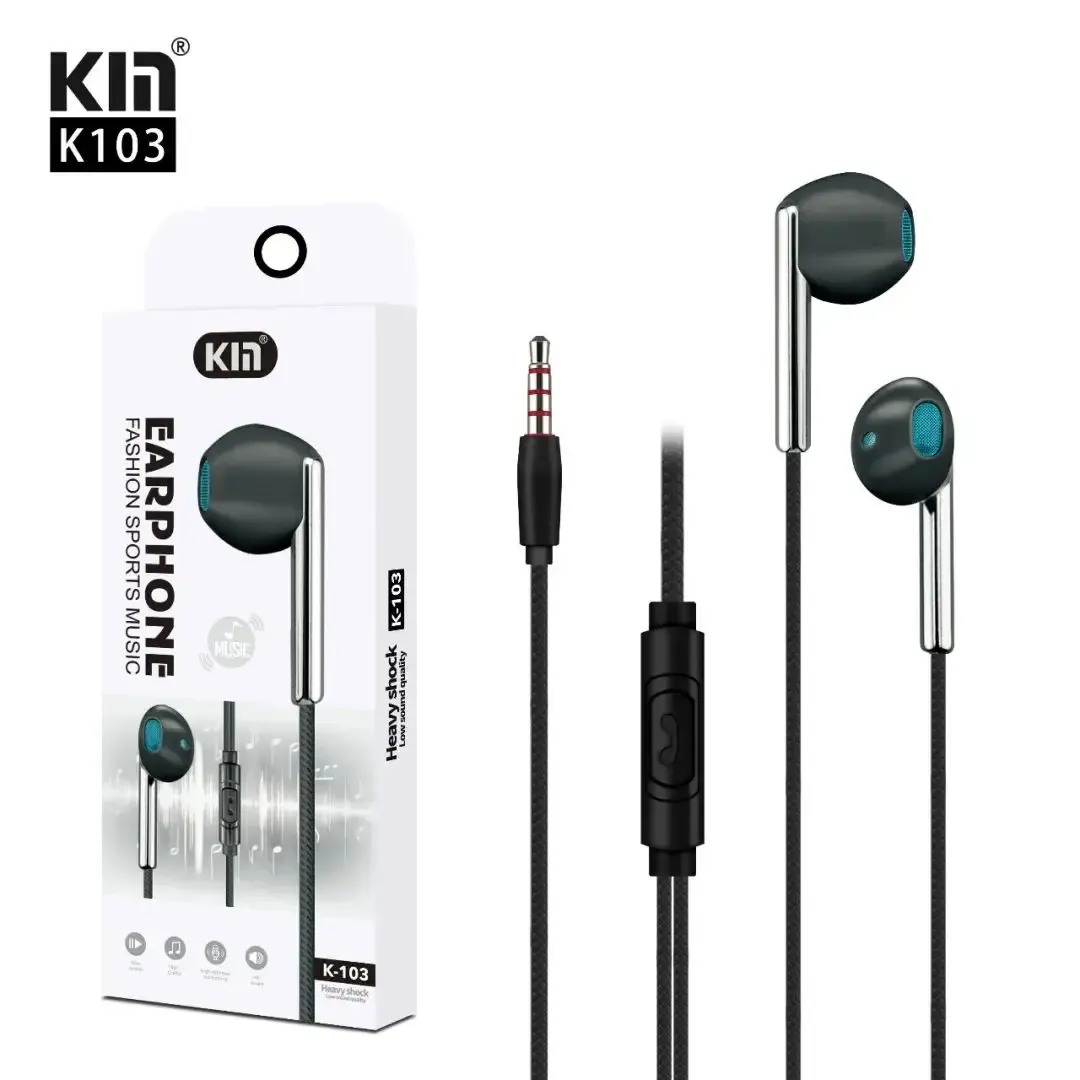 KIN K103 simli quloqchin 3.5mm old ko'rinish