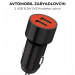 KIN KC16 avto zaryadlovchi 2 USB old ko'rinish