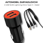 KIN KC17 avto zaryadlovchi 2 USB 15.2W old ko'rinish
