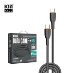 KIN KS22 Zaryad Kabeli Type-C Type-C 1 m silikon tez quvvatlash - Image 2
