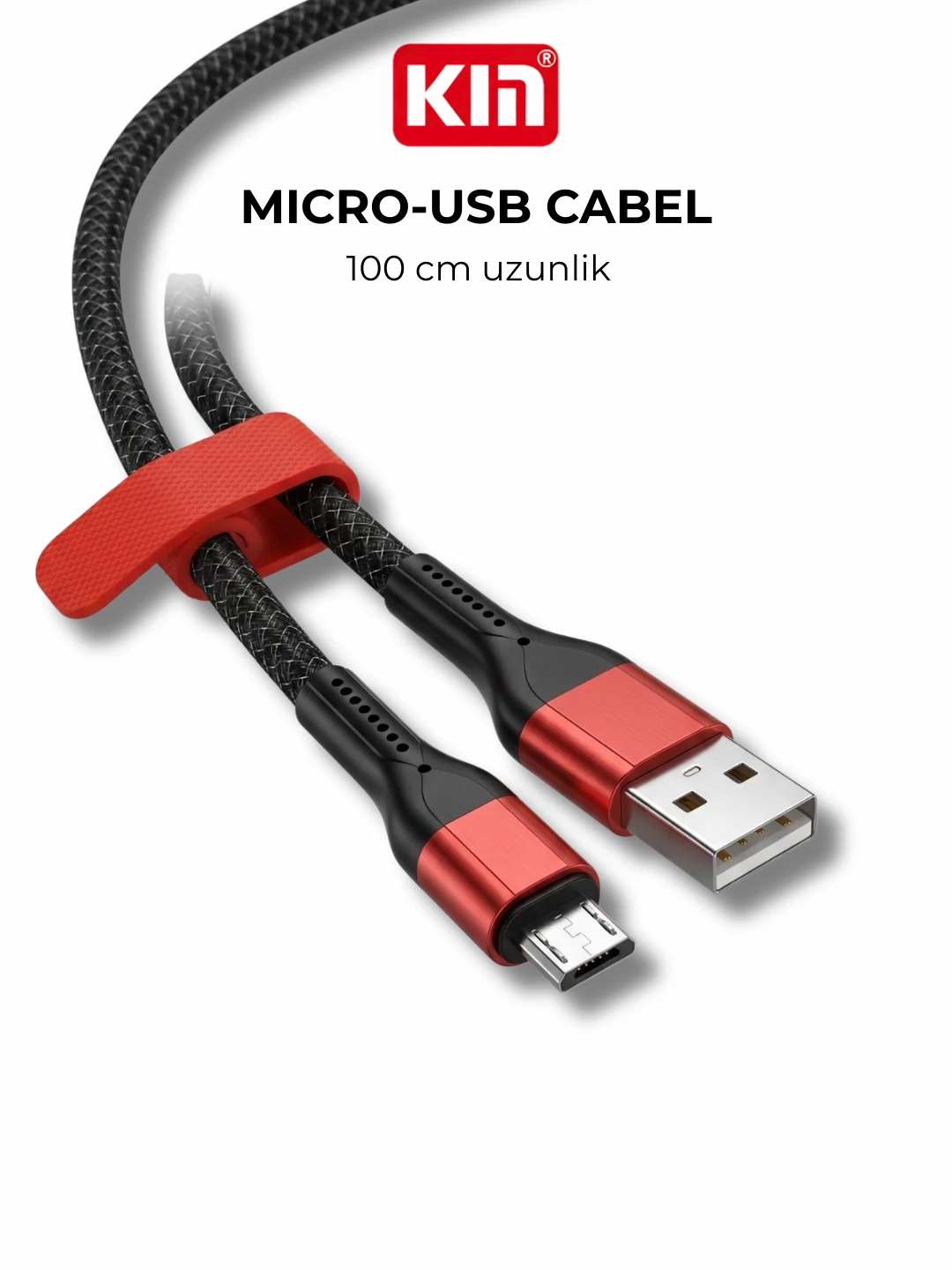 KIN KS10 zaryad kabeli Micro USB nylon