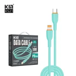 KIN KS21 Zaryad Kabeli Type-C Lightning 1 m silikon tez quvvatlash - Image 2