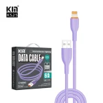 KIN KS25 Zaryad Kabeli USB Lightning 1 m silikon tez quvvatlash - Image 2