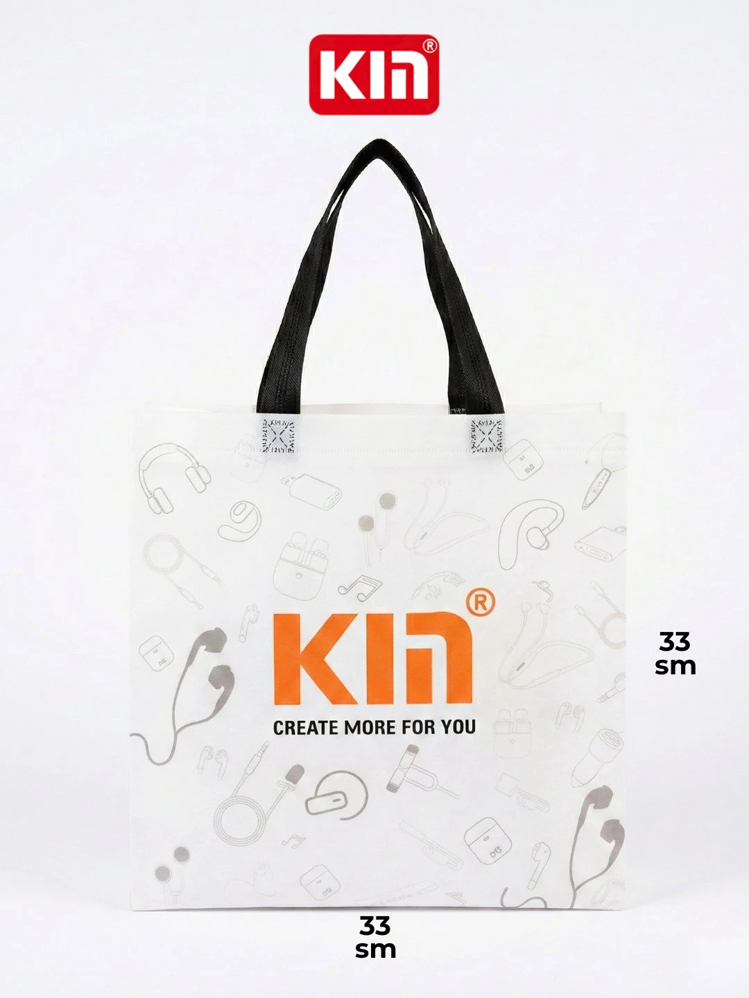 KIN xarid sumkasi 33x33 sm old ko'rinish